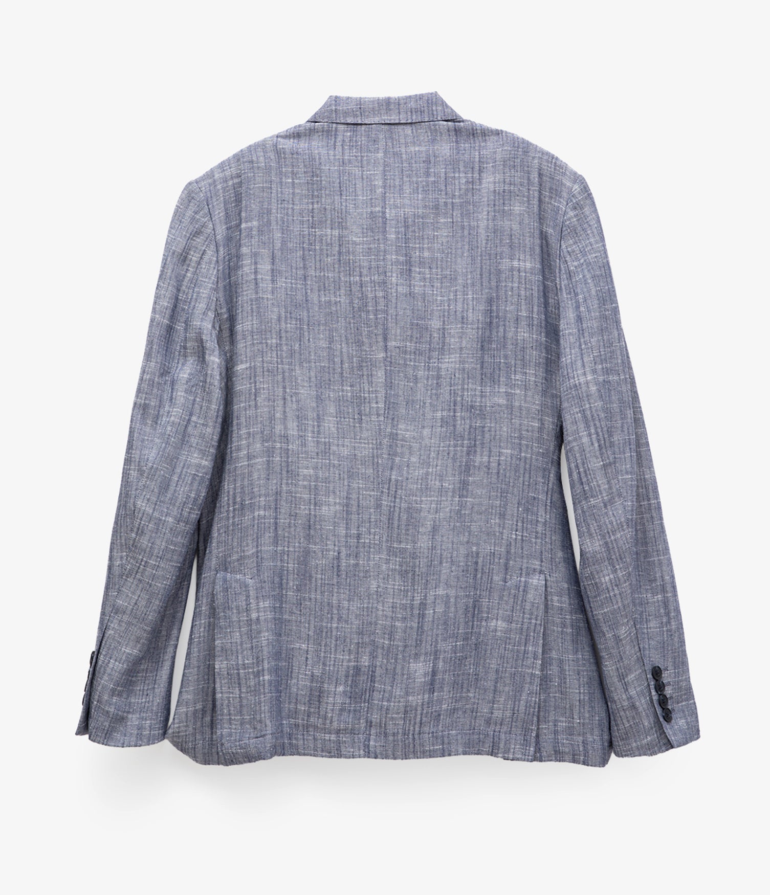 Blazer Hombre 100% Lino Azul Melange