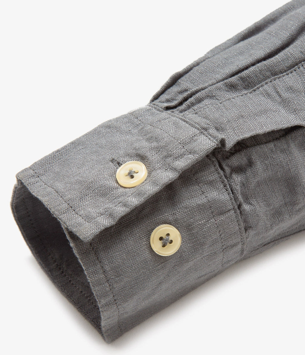 Camisa Hombre Lino Saonna M/Larga Gris