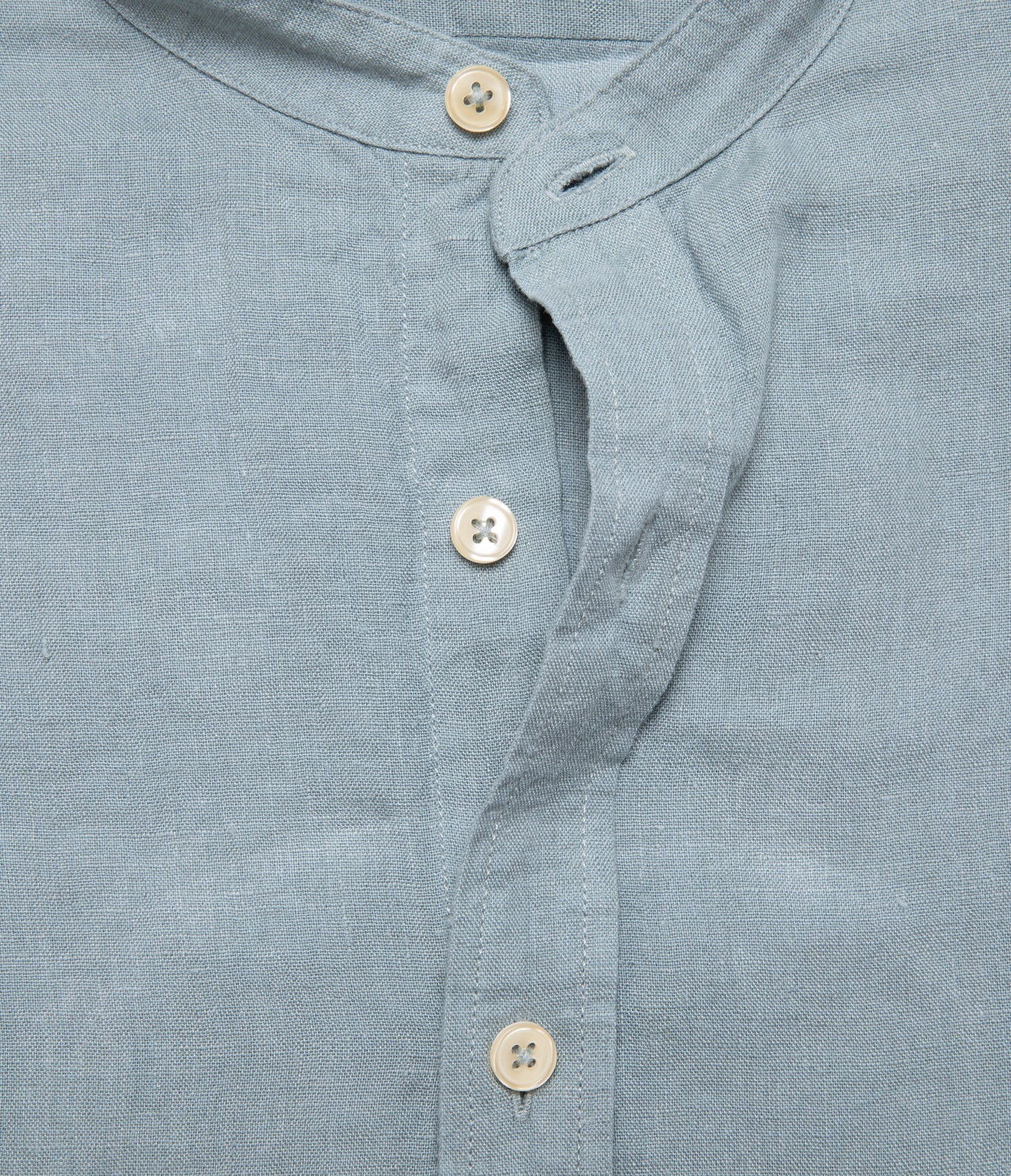 Camisa Hombre Lino Saonna M/Larga Verde Agua