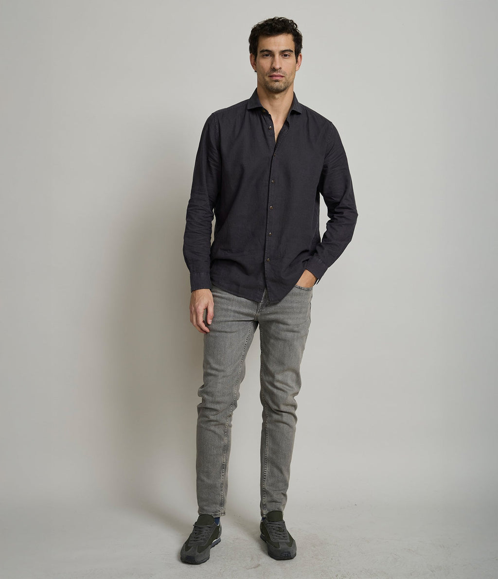 Camisa Hombre Silven M/Larga Gris