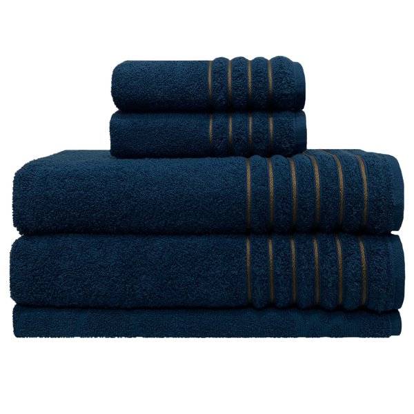 Jogo con 10 Toallas de Baño Lourdes + 10 Toallas de Rostro Lourdes de Regalo - Black Friday