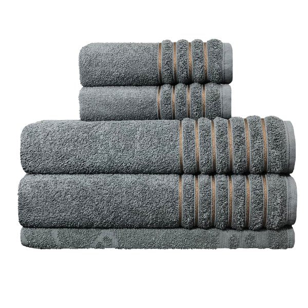 Jogo con 10 Toallas de Baño Lourdes + 10 Toallas de Rostro Lourdes de Regalo - Black Friday