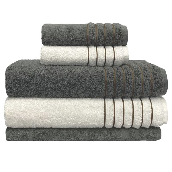 Jogo con 10 Toallas de Baño Lourdes + 10 Toallas de Rostro Lourdes de Regalo - Black Friday