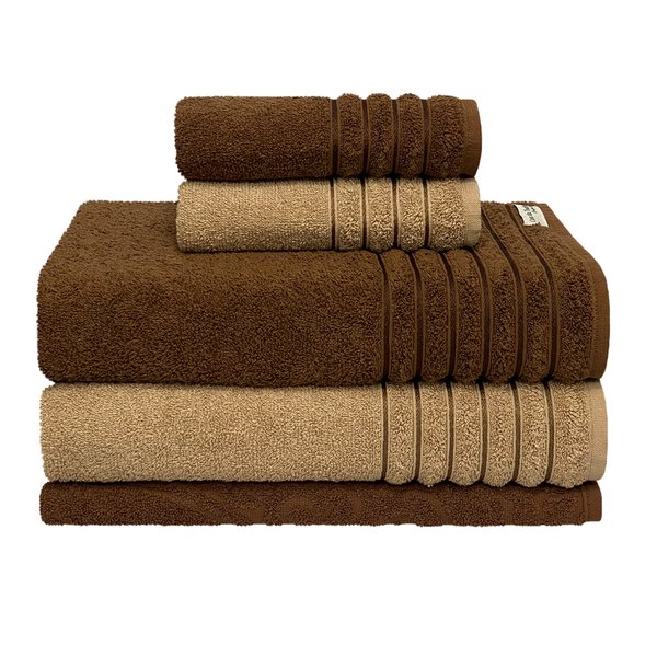 Jogo con 10 Toallas de Baño Lourdes + 10 Toallas de Rostro Lourdes de Regalo - Black Friday